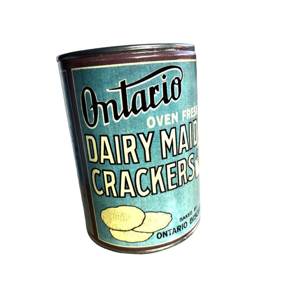 ONTARIO DAIRY MADE Oven Fresh CRACKERS Piggy Savings Bank ~4.5" T  GREAT COND ! - Picture 1 of 2
